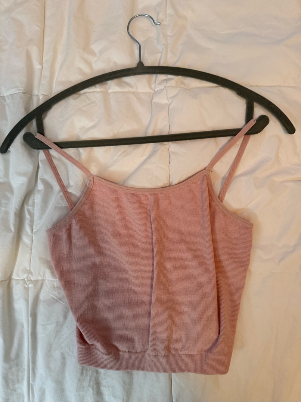 Women’s Dusty Pink Ribbed Camisole Tank Top
